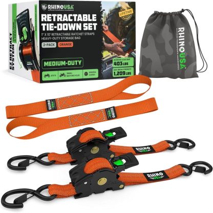 😱Limited Stock-Today Only $19.9🎁Retractable Ratchet Straps (2-Pack)