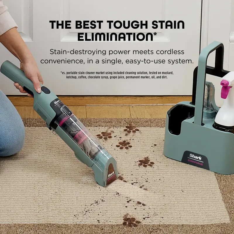 Handheld Spot & Stain Cleaner with Storage Caddy & Crevice Tool 