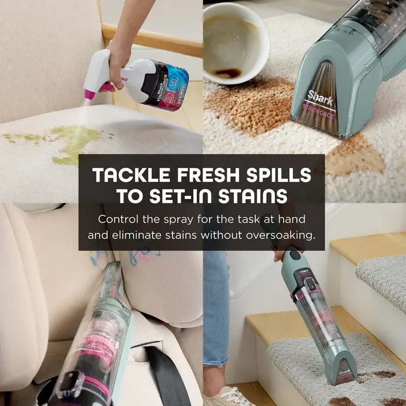 Handheld Spot & Stain Cleaner with Storage Caddy & Crevice Tool 