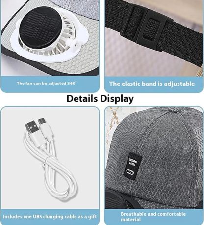 🔥Solar Rechargeable Peak Cap🧢
