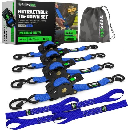 😱Limited Stock-Today Only $19.9🎁Retractable Ratchet Straps (2-Pack)