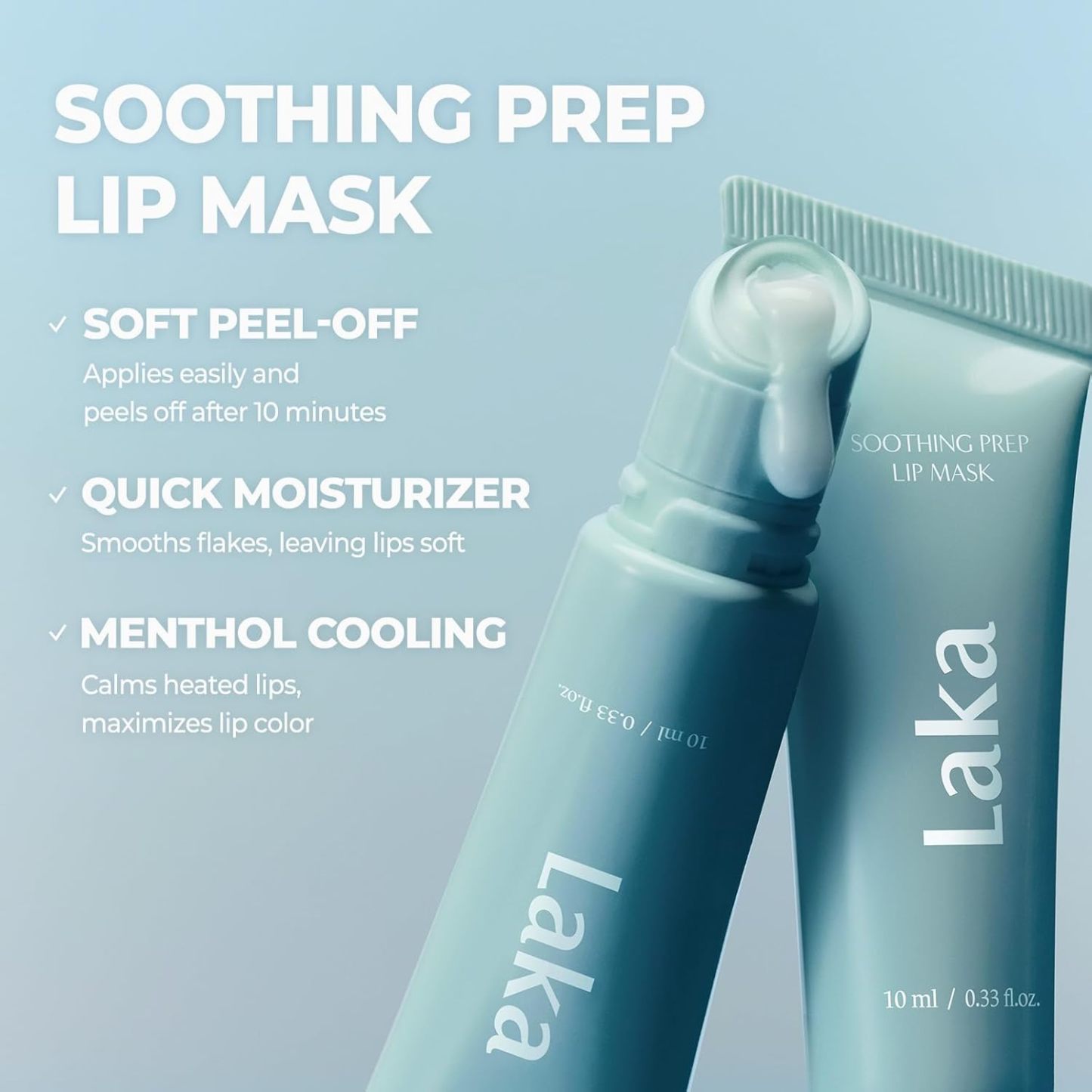 💄Soothing Prep Lip Mask — Cooling peel-off lip mask for moisturizing and smoother lip prep✨