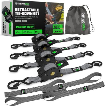 😱Limited Stock-Today Only $19.9🎁Retractable Ratchet Straps (2-Pack)