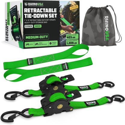 😱Limited Stock-Today Only $19.9🎁Retractable Ratchet Straps (2-Pack)