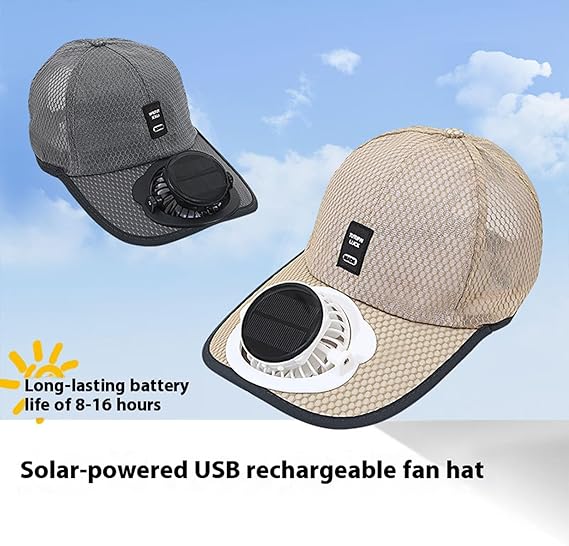 🔥Solar Rechargeable Peak Cap🧢