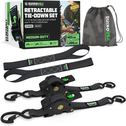 😱Limited Stock-Today Only $19.9🎁Retractable Ratchet Straps (2-Pack)