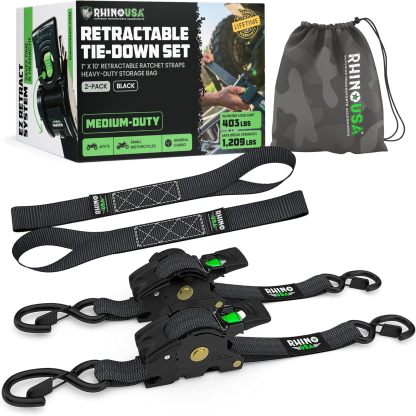 😱Limited Stock-Today Only $19.9🎁Retractable Ratchet Straps (2-Pack)