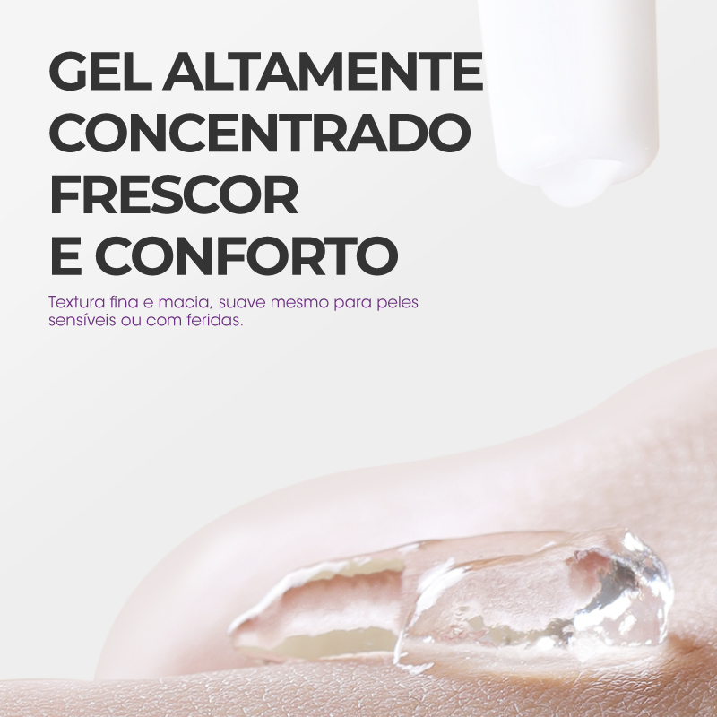 Gel calmante e refrescante para hemorroidas