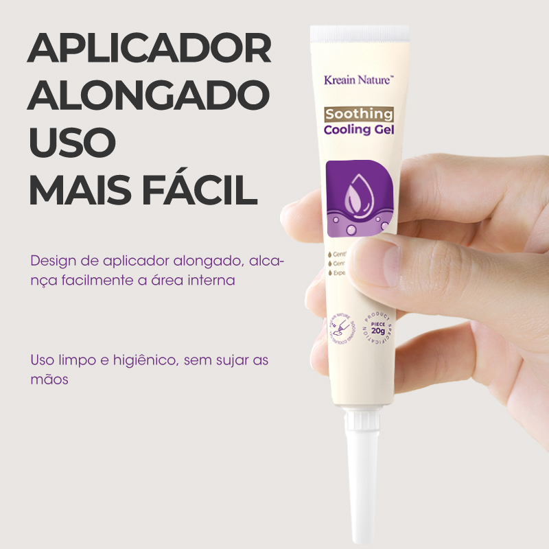 Gel calmante e refrescante para hemorroidas
