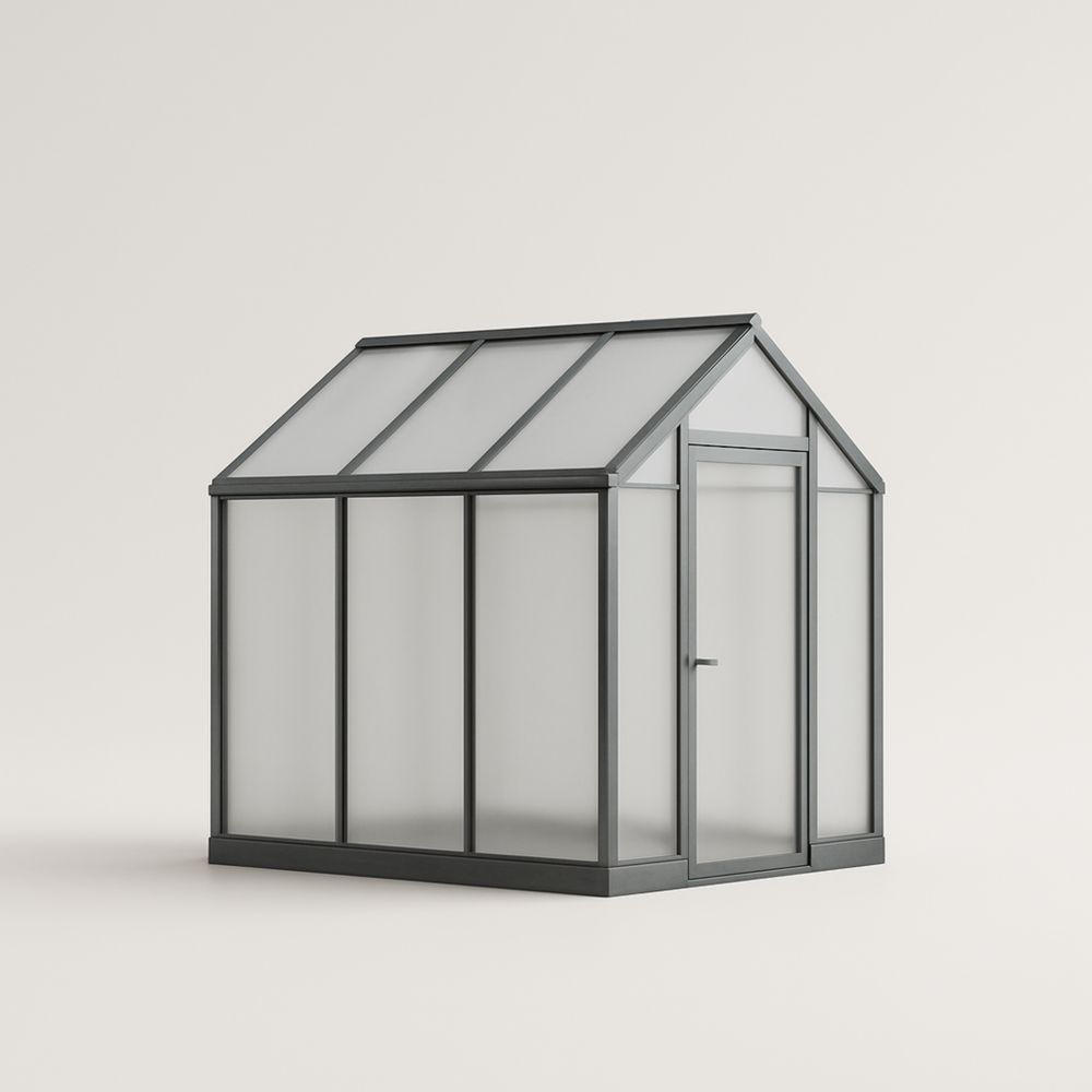 Serra da Giardino in Alluminio e Vetro Temperato 300x200x250 cm Grigio