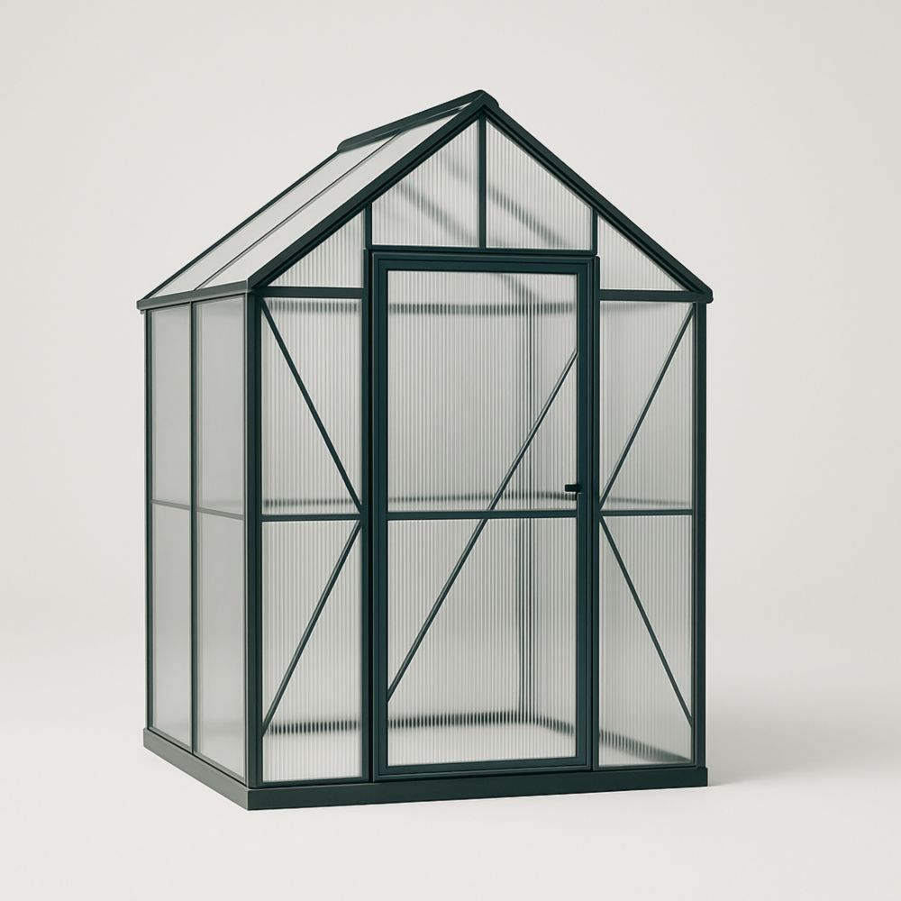 Serra in Alluminio e Policarbonato Fumé 183x124x209 cm