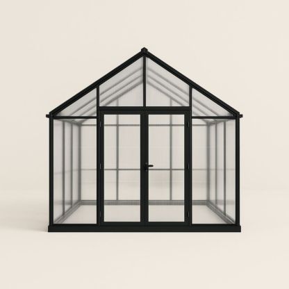 Serra Policarbonato e Alluminio Nero 200x300x240 cm