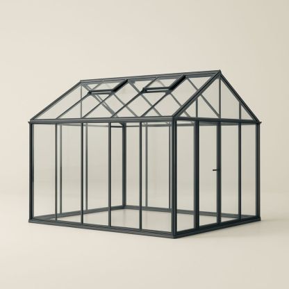 Serra in Alluminio e Vetro Temperato con Due Finestre