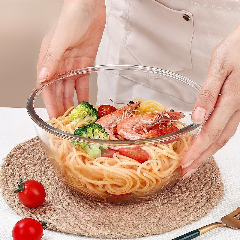 Transparente Glasschüssel für Mikrowelle