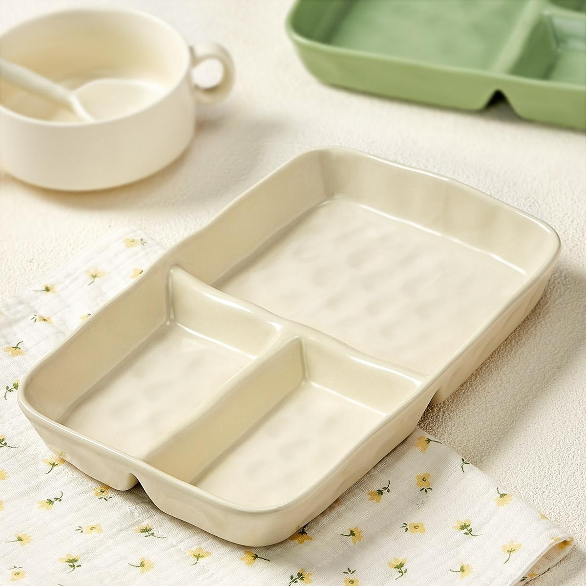 Hochwertiger Frühstücksteller mit Unterteilungen