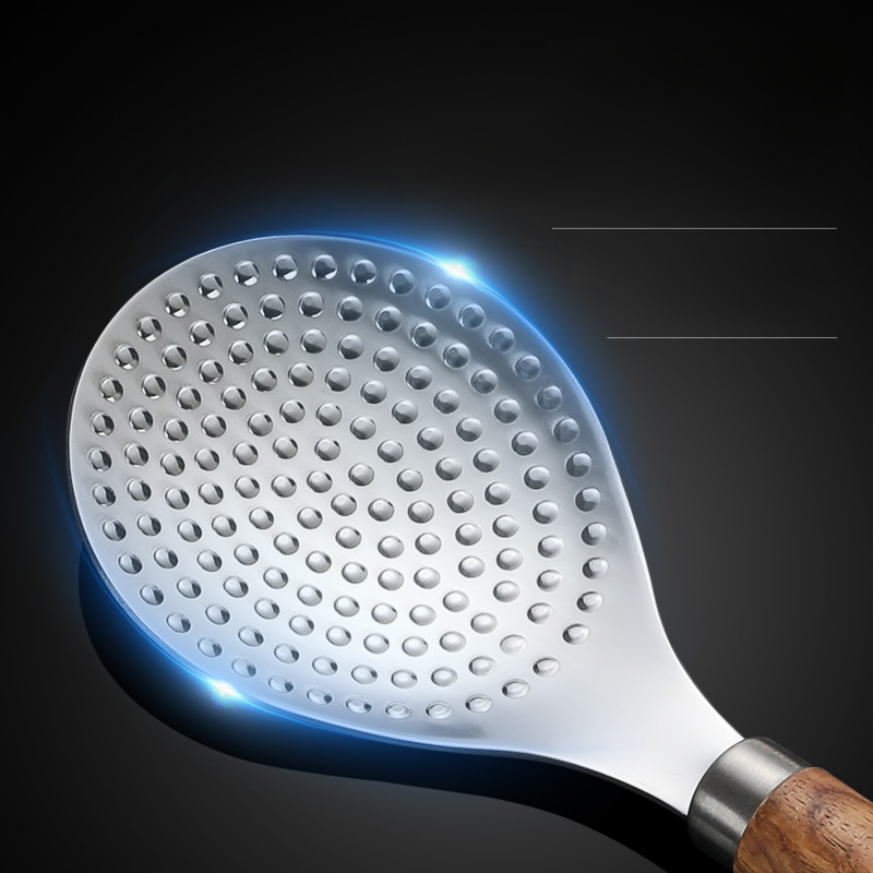 Antihaft-Reislöffel aus Edelstahl mit Standfuß