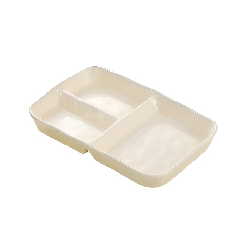 Hochwertiger Frühstücksteller mit Unterteilungen