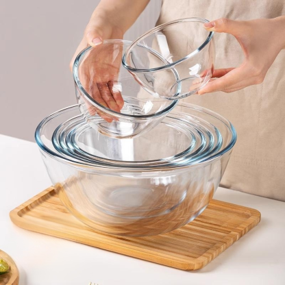 Transparente Glasschüssel für Mikrowelle