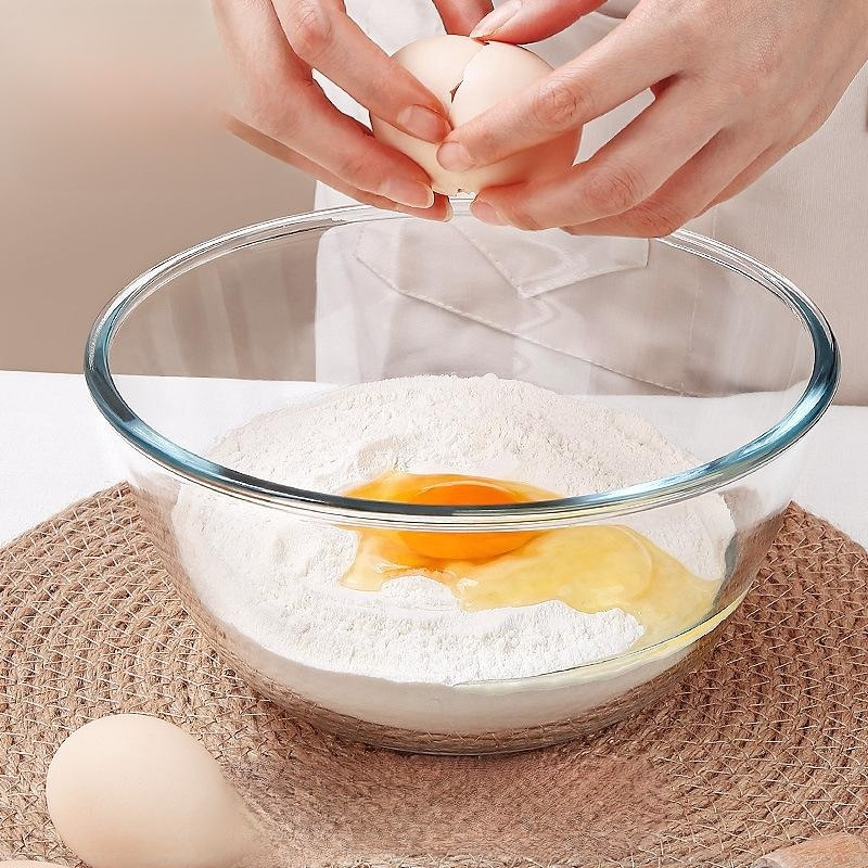 Transparente Glasschüssel für Mikrowelle