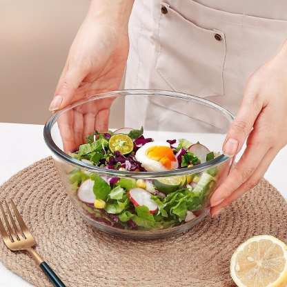 Transparente Glasschüssel für Mikrowelle