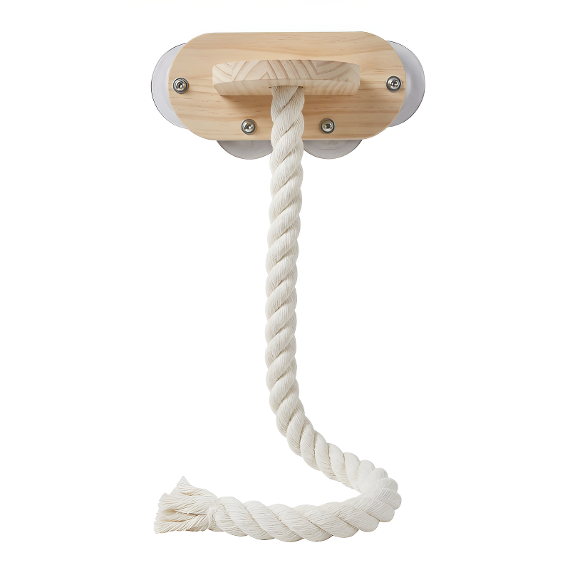 Stabiler Katzenkratzpfosten zur Wandmontage mit Kratzseil