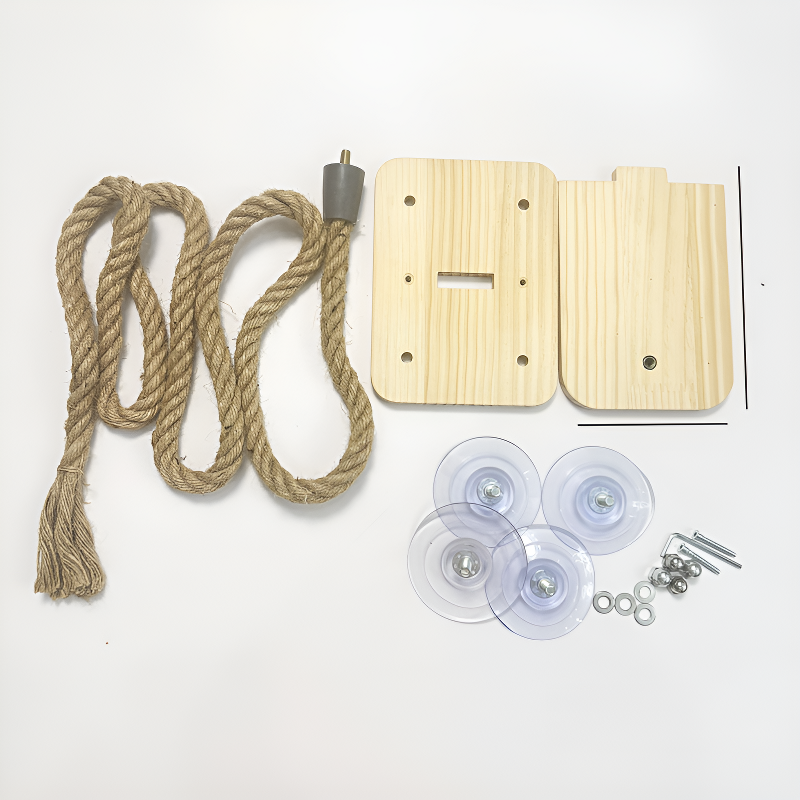 Stabiler Katzenkratzpfosten zur Wandmontage mit Kratzseil