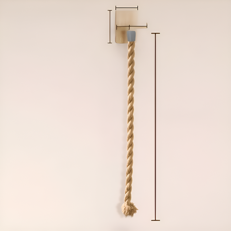 Stabiler Katzenkratzpfosten zur Wandmontage mit Kratzseil