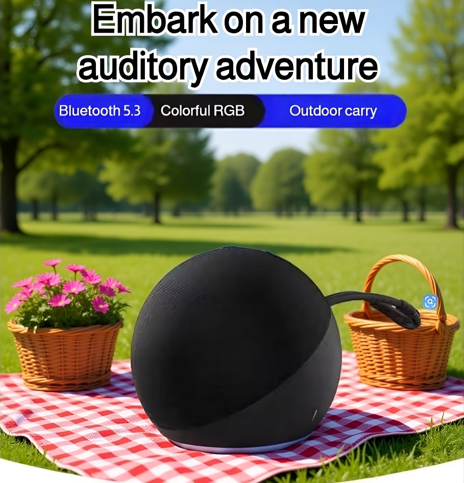 Mini portable Bluetooth wireless speaker front view