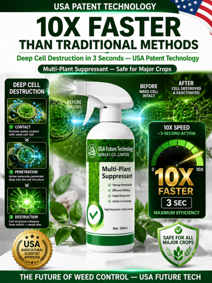 【 50% OFF Today】⚡️Fast-Acting Organic Herbicide | Rainproof in 2 Hours | Fast-Acting Weed & Bamboo Removal Spray, 1 Application, 5 Years Weed-Free!