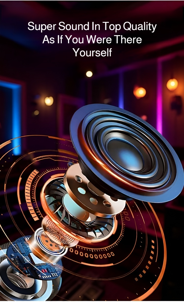 High power audio Bluetooth speaker with deep bass