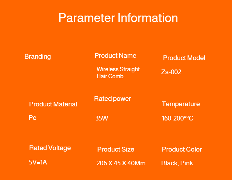 Easy-to-use hair straightening brush with LCD display