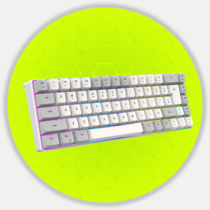 Dual-tone Backlit 68-Key Mechanical Feel Wired Gaming Keyboard