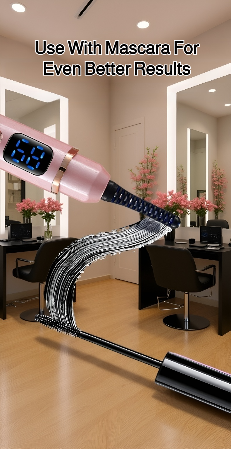 Easy-to-use electric eyelash curling tool