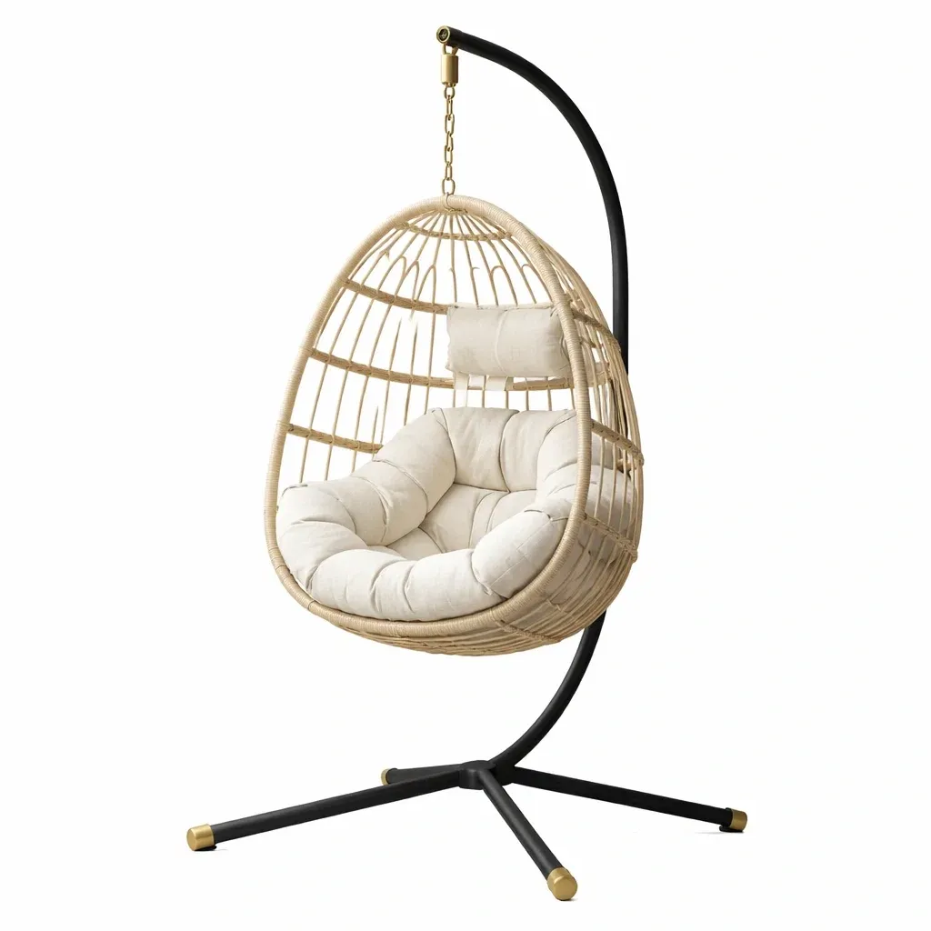 Hanging egg chair