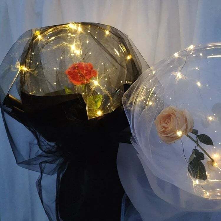 ❤️Kolaich LED Fantasy Rose Balloon Bouquet🎈✨
