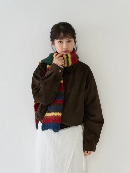 Дъга плетен шал