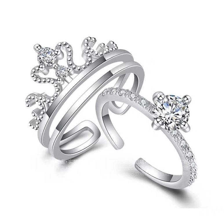 СЕТ КОРОНА РИНГОВЕ (925 СТЕРЛИНГОВ СРЕБРО)