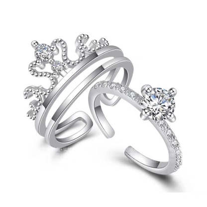 СЕТ КОРОНА РИНГОВЕ (925 СТЕРЛИНГОВ СРЕБРО)