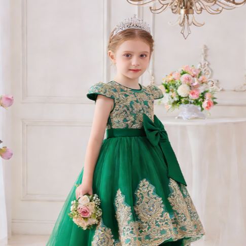 Принцесски рок с златна еmbroидария