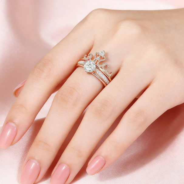 СЕТ КОРОНА РИНГОВЕ (925 СТЕРЛИНГОВ СРЕБРО)