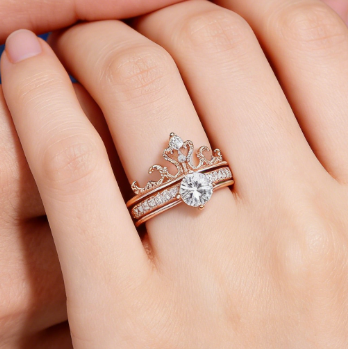 СЕТ КОРОНА РИНГОВЕ (925 СТЕРЛИНГОВ СРЕБРО)