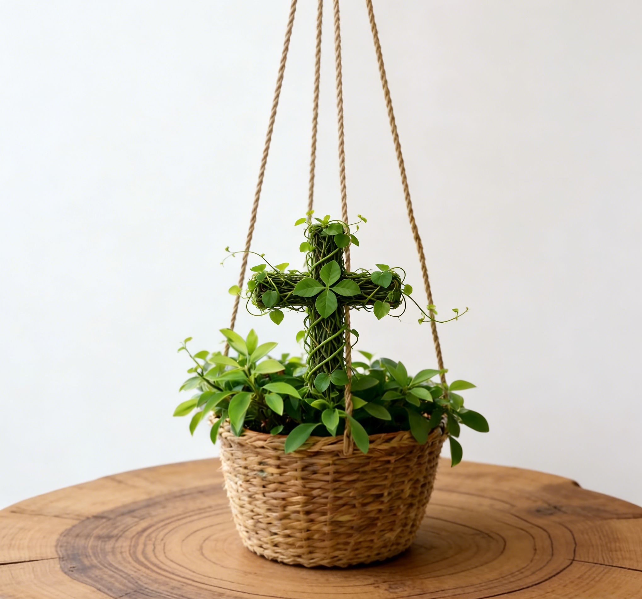 🌿Кръст-саксия, която докосва сърцето