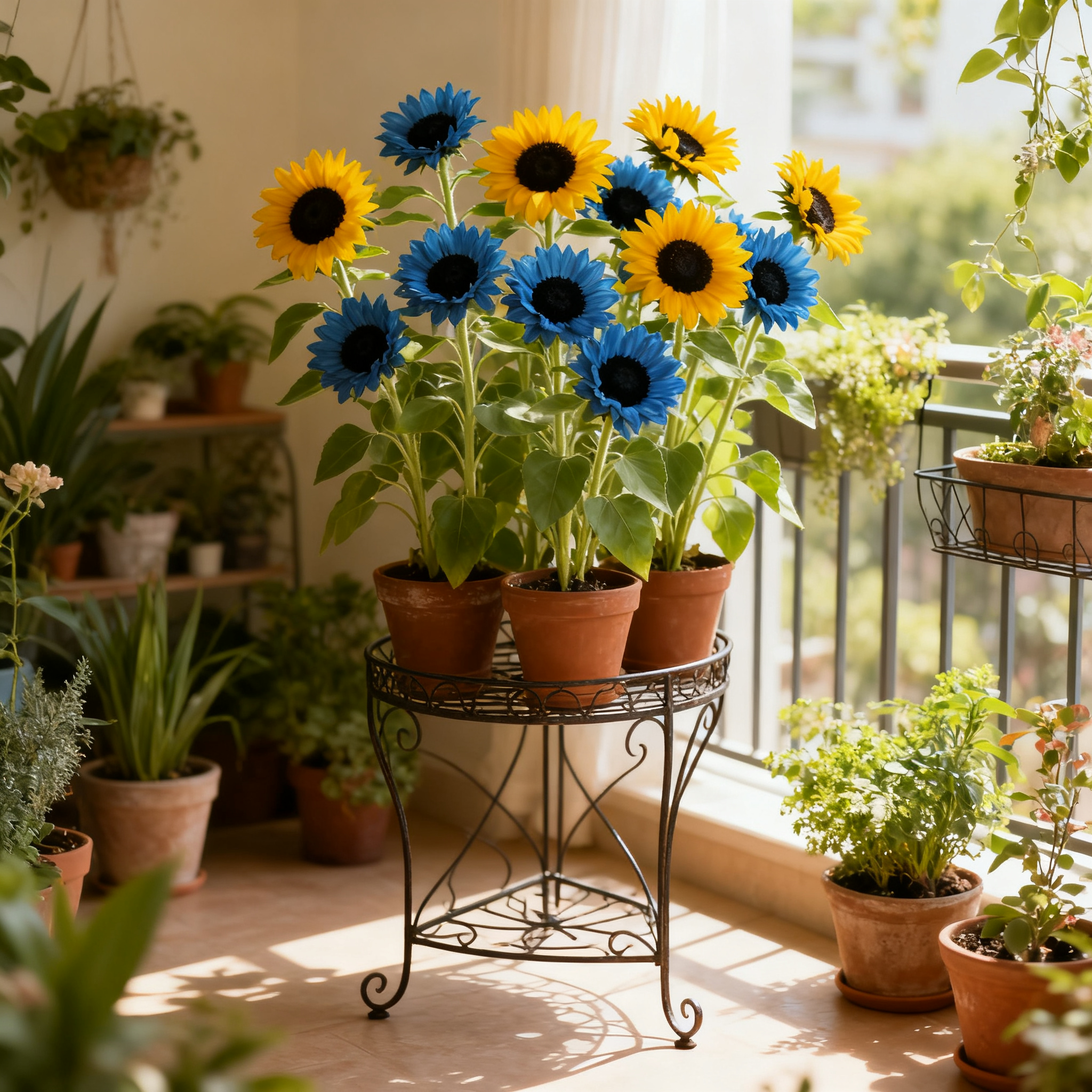 💙🌻 Ярко сини слънчогледови семки