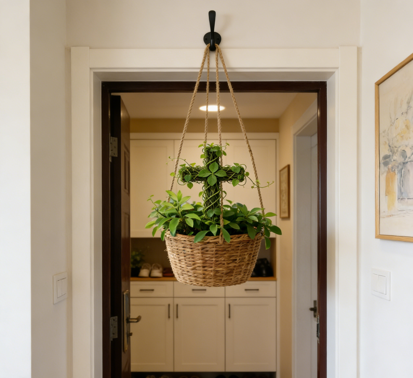 🌿Кръст-саксия, която докосва сърцето