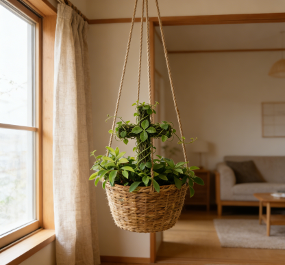 🌿Кръст-саксия, която докосва сърцето