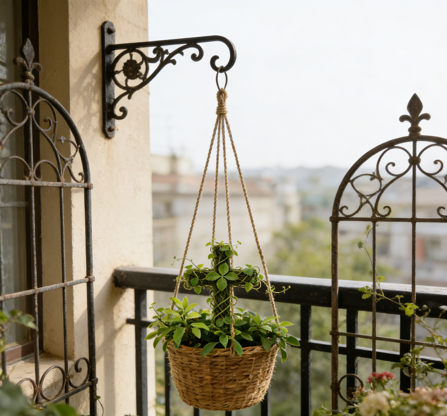 🌿Кръст-саксия, която докосва сърцето