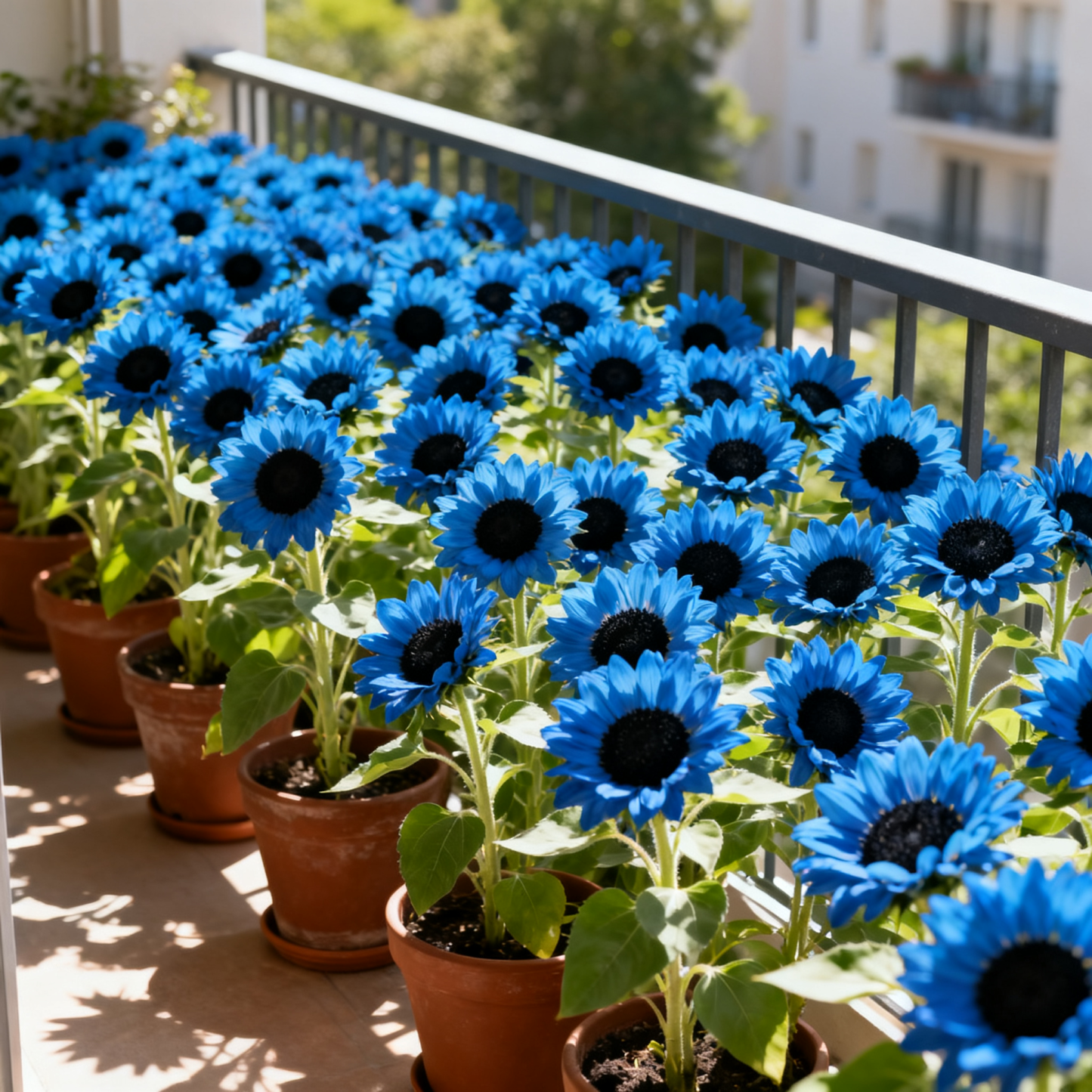 💙🌻 Bright Blue Sunflower Seeds