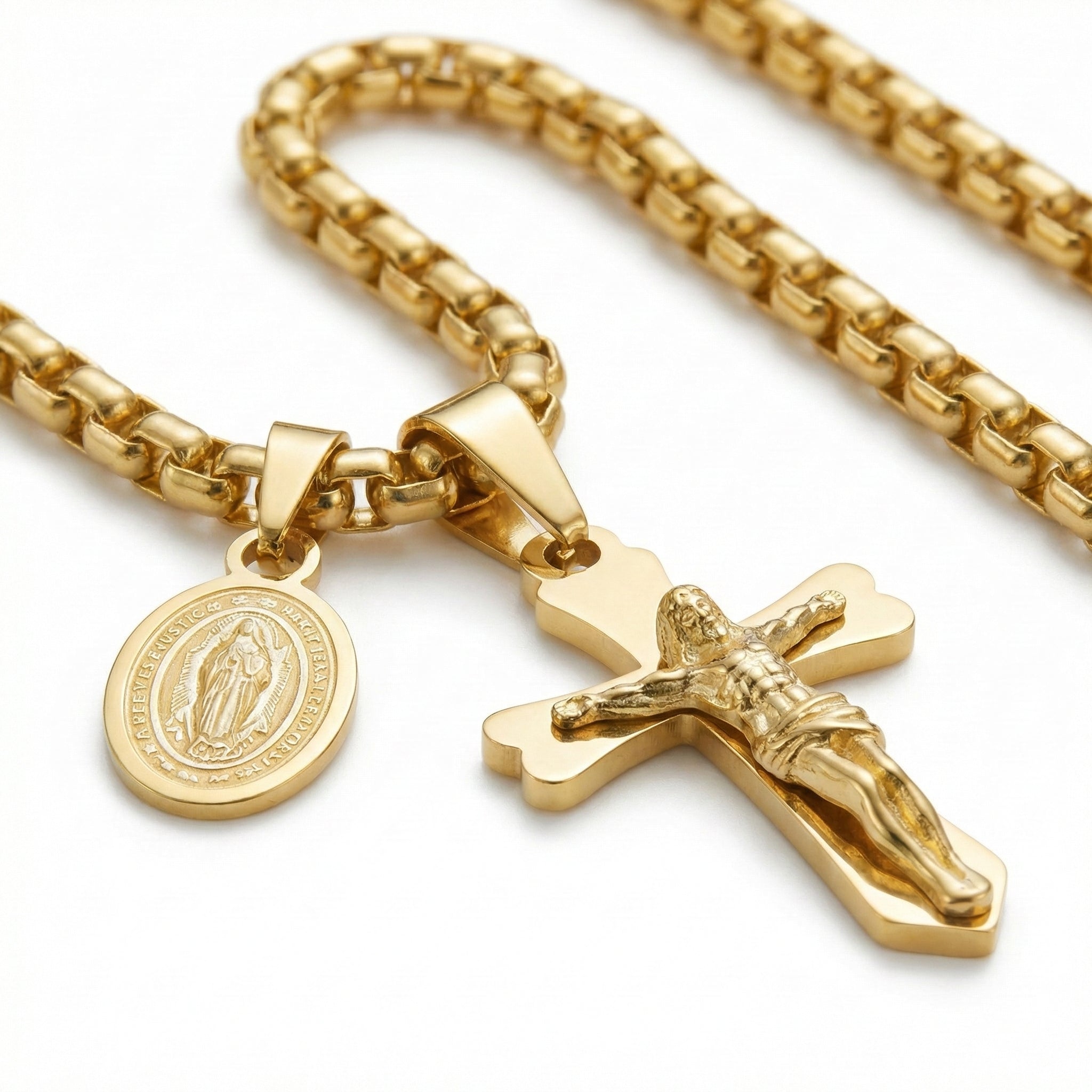 📿Колие "Защита" – Разпятие с Богородица 📿