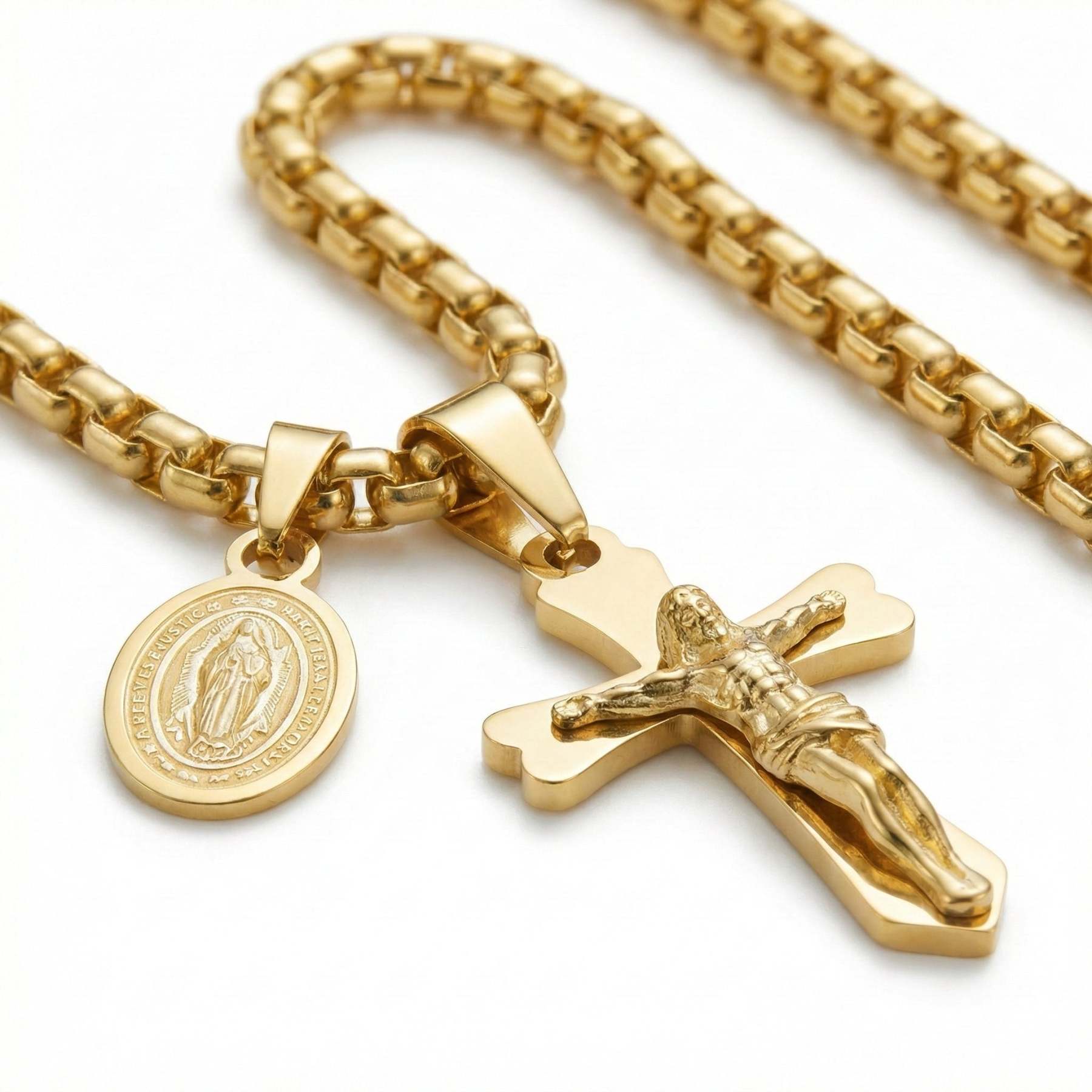 📿Колие "Защита" – Разпятие с Богородица 📿