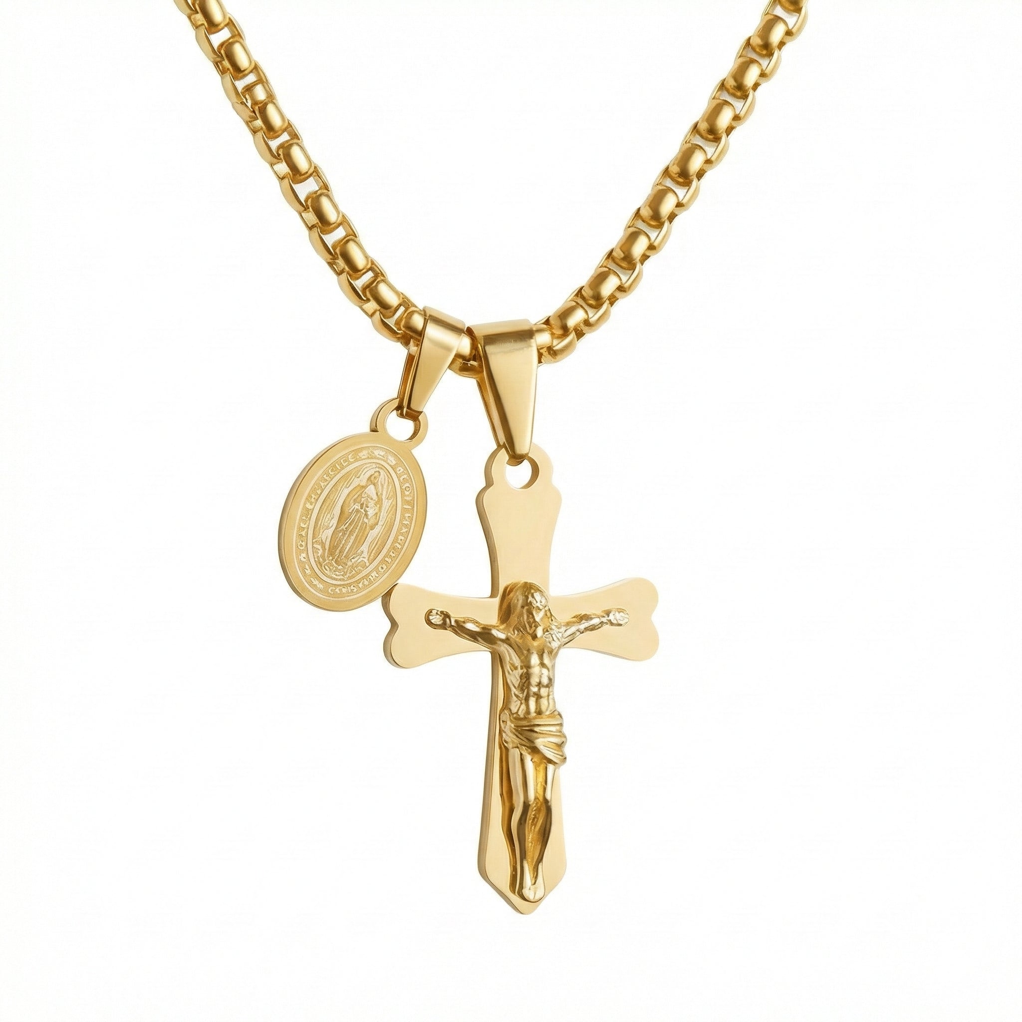 📿Колие "Защита" – Разпятие с Богородица 📿